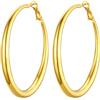 PROSTEEL Orecchini Cerchio Grandi Oro Orecchini Cerchio Oro Grandi Acciao Inossidabile Orecchini Anelli Grandi 60mm