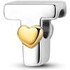 TINSLO Bead Charm Ciondolo Argento Sterling 925 Lettere con Cubic Zirconia Pendenti per Pandora Braccialetti, Compatibile con Braccialetti e Collane europei