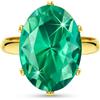 Linawe Anelli in oro da donna, anello in oro regolabile, anelli gioielli, grande anello da dito da donna con diamante turchese moissanite, anello da donna placcato in oro, gioielli alla moda