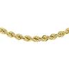 CARISSIMA Collana da Donna in Oro Giallo 9 ct, Catena Rope Vuota 60, Lunghezza 46 cm