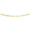 CARISSIMA Collana da donna in oro giallo 9 ct con catena Figaro da 1,1 mm e taglio diamante, 61 cm