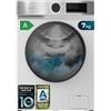 Cecotec Lavatrice Carica Frontale 7 Kg Bolero DressCode 7450 Inverter. 1850W, 1200 rpm, Classe A-10%, 16 Programmi, Pannello Inox, Allergy Care, Pearl Drum, Funzione Silence, KidLock, Bianca