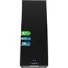 Cecotec Cappa Aspirante a Isola 38 cm - Cappa Cucina. Bolero Flux ICT 388000 Black A++ 210W, Cappa 38cm Acciaio inox nero, Flusso d'Aria 800m3/h, A++, Touch, LED, Carbonio Ø176, alluminio 5 strati