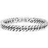 FaithHeart 8mm Bracciale Uomo Argento a Catena Cubana Classica Catena Densa Antiruggine e Antiallergico Levigato a Mano Lunghezza 19/21/23 cm