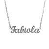 10:10 Collana Donna Nome Personalizzato In Acciaio Inox Anallergico, Gioiello Donna Nome Finitura Lucida, Catena Sottile Regolabile Realizzato in Italia (Fabiola)
