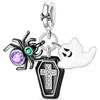 TINSLO Bead Charm Ciondolo Argento Sterling 925 con Cubic Zirconia Pendenti per Pandora Braccialetti, Compatibile con Braccialetti e Collane europei
