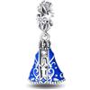 TINSLO Bead Charm Ciondolo Argento Sterling 925 con Cubic Zirconia Pendenti per Pandora Braccialetti, Compatibile con Braccialetti e Collane europei
