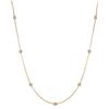 namana Collana Lunga in Oro per Donna e Ragazza - Catenina 60 cm con Pietre Zirconi - Confezione Regalo Inclusa