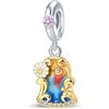 TINSLO Ciondolo Argento Sterling 925 con Cubic Zirconia Pendenti per Pandora Braccialetti, Compatibile con Braccialetti e Collane europei, perfetto Regali per Moglie e Ragazze