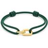 Made by Nami Bracciale Uomo Donna Surfista - Corda Impermeabile Regolabile con Nodo Scorrevole - Ciondolo Connettore Nautico - Regalo Coppia Mare