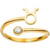 Purelei Anello con costellazione, anello impermeabile da donna in acciaio inossidabile resistente, anelli regolabili dalla 50 alla 60, gioielli alla moda per il tuo look individuale, 60-66 cm, Gemma