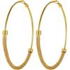 PROSTEEL 80MM Oro Orecchini Cerchio a Maglia Metallica, 20-83mm Varie Dimensioni, In Acciaio Ipoallergenico, Orecchini Donna Oro, Chiusura Minimalista, Regalo Compleanno