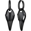 FaithHeart Vichingo Orecchini a Perno Orecchini da Uomo Donna Nordico in Argento Nero Oro Teschio di Corvo Orecchini a Cerchio Punk con Scatola Regalo di Compleanno di Natale di Halloween
