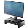 Fellowes Supporto monitor Designer Suites, supporto monitor scrivania regolabile in 3 altezze con cassetto integrato, rialzo monitor per computer, laptop, iMac, PC, notebook, peso massimo 18 kg, nero