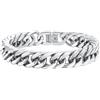 FaithHeart Bracciale Uomo Acciaio Bracciale Collezione Minimalista Unisex Taglio a Diamante Larghezza 12 cm Catena Cubana Solida Lunghezza 19/21/22 cm Antiallergico