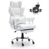 VEVOR Sedia Girevole da Ufficio Studio per Lavoro con Schienale Sedia Ergonomica Capacità Carico Max. 158kg, Sedia Ufficio Ergonomica con Poggiapiedi Materiale in PU Schienale Reclinabile da 90-120°