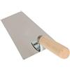 KOTARBAU® - Cazzuola trapezoidale in acciaio inox, 160 mm x 71 mm, con manico in legno, cazzuola per intonaco, spatola per stuccatori indispensabile per lavori di muratura