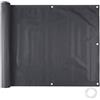 tectake® Rivestimento Schermante Balcone, Telo Frangivista, Ombreggiante con Occhielli Rinforzati, Cordoncino Antistrappo, Resistente alle Intemperie, Idrorepellente, Privacy - 0,9 x 6 m, Nero