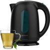 Cecotec Bollitore Elettrico 1,7L - Bollitore Acqua Thermosense 180 Black. con una Capacità di 1,7 Litri, Privo di BPA, con 2200 W di Potenza per un Riscaldamento Rapido ed Efficiente