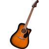 Fender CA Debut Redondo Dreadnought CE, Chitarra Acustica, Chitarra per Principianti, con garanzia di 2 anni, 2 Tone Sunburst