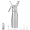 Gobel YOOCOOK - Sifone chantilly in alluminio 0,5 l per crema chantilly e dessert - Sifone da cucina 500 ml per vetrine, salse, espuma e oli infusi - Da utilizzare con cartuccia Sifone 8g N2O
