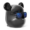 Ibiza - BEAR-SOUND - Baffle, altoparlante a batteria ricaricabile a forma di testa d'orso con LED negli occhiali - Bluetooth, USB, Micro-SD, Aux - TWS - Design, moderno, divertente