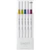 三菱鉛筆 OSAMA Emott - Pennarelli Punta Fine 0.4 mm, Set Colori Assortiti con 5 Fineliner per Bullet Journal Disegno Lettering Altro - Prodotto Cartoleria Cancelleria Waterproof Resistente alla Luce, non Sbava