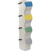 TATAY Contenitori Differenziata Easy Waste 20L | Set da 4 | Design Modulabile e Impilabile | Coperchio con Sistema Click | Manico Integrato per il Trasporto | Materiale Riciclato | 35x27x36cm, Bianco