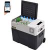 VEVOR Mini Frigorifero Portatile per Auto 40L, con Schermo LCD Digitale, 220 V Mini Frigorifero Congelatore, Congelatore per Frigorifero Portatile da -20 a 20 Gradi C