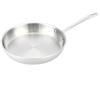 Amazon Basics Padella a tre strati in acciaio inossidabile, 30 cm, manico resistente al calore, argento