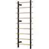 VEVOR Scala Svedese da Parete, Carico 150 kg Scala per Ginnastica a 9 Livelli, Barre per Stalli da Ginnastica in Legno Massello e Acciaio al Carbonio, per Accessori Cremagliera di Potenza 80 x 80 mm