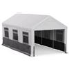 Blumfeldt Gazebo - 6x3m, Gazebo Esterno Resistente, Tetto in PE, Pareti Laterali con Finestra, Telaio in Acciaio, Facile da Montare, Protezione da Insetti, Ideale per Feste e BBQ