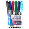 PILOT - Set di 6 Penne a Pennarello V-Sign - Penna a Inchiostro liquido dal tratto perfettamente scorrevole - Inchiostro luminoso - Nero, Blu, Rosso, Verde, Viola, Turchese - Punta Media