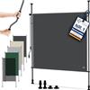 KESSER® Tenda da sole verticale a morsetto, 100 x 310 cm, estensibile e oscurante, tenda da sole verticale con manovella manuale senza foratura, protezione privacy per balcone e paravento per giardino