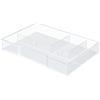 Leitz Plus/Cube 52150002 Vaschetta Organizer, Trasparente, 5 Cassetto