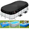 VniYors Telo Copri Piscina Fuori Terra, Copertura Piscina Fuori Terra, Copertura Per Piscina Solare Resistente Nessun cavo di trazione o punte（230×160 Nero）