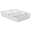 TATAY Organizer Cassetti Baobab | Set da 4: A6 + A5 + A4 + Slim | Cestino Portaoggetti | Design Elegante Funzionale | Ordine Casa e Ufficio | Plastica Riciclata senza BPA, Bianco