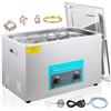 VEVOR Pulitore a Ultrasuoni 30 L Macchina Pulitrice a Ultrasuoni Controllo con Manopola in Acciaio Inossidabile 304, con Temporizzatore Riscaldatore per Gioielli, Orologi, Occhiali, Strumenti Dentali