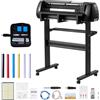 VEVOR Plotter da Taglio Vinile, Macchina da Taglio per Vinile, Macchina Taglierina, Larghezza di Alimentazione max. 720 mm, Doppie lame, Forza e Velocità Regolabili, Display LED con Fogli Adesivi