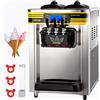 VEVOR Gelatiera da Banco a 3 Gusti, Macchina Commerciale per Gelato Soft da 22-30 L/ora, Gelatiera con Accessori Completi, Utilizzo per Gelato Soft