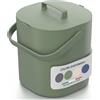 PTMS® Bidone Umido 6L - Cestino Umido coperchio da appendere e setaccio interno - Pattumiera Umido Cucina lavabile in lavastoviglie, compatta e funzionale - Disponibile in 5 colori