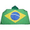 AZ FLAG Bandiera Brasile 150 x 90 cm - Mantello bandiera brasiliana 100% poliestere con maniche integrate - Body Flag 80 g