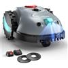 YARDCARE (2026 Upgrade) YARDCARE V100 Robot Tagliaerba a Batteria con Navigazione Visiva, Rilevamento di 150 Ostacoli, Robot Tosaerba Fino a 150 m², Robot Tosaerba con Lame di Ricambio, Banda magnetica
