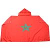 AZ FLAG Bandiera Marocco 150 x 90 cm - Mantello bandiera marocchina 100% poliestere con maniche integrate - Body Flag 80 g