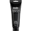 Liquitex 88700222 Basics - Pittura acrilica, Pigmenti per artisti monopigmentati, Resistente alla luce, durevole nel tempo, Finitura satinata, Tubo da 250 ml - Nero Di Marte