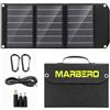 MARBERO Pannello Solare Portatile 30W Caricabatterie Solare Pieghevole con Efficienza del 23% Porte QC3.0 USB e DC Compatibile con Cellulari iPad Laptop Impermeabile IP65 Ideale per Campeggio