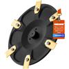 FourShow [ATTREZZATURA] Piatto per coltelli + 6 lame compatibili con Segway Navimow i105E, i108E, i110E, i205 AWD, i208 AWD, disco tagliaerba robot, disco rotativo