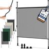 KESSER® Tenda da sole verticale a morsetto, 100 x 310 cm, estensibile e oscurante, tenda verticale con manovella manuale senza foratura, protezione privacy per balcone e paravento per giardino e
