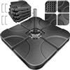 KESSER® Supporto per ombrellone Peso per ombrellone in 4 Parti Supporto per ombrellone per ombrellone a sbalzo Croce a Terra 60 Litri / 80 kg può Essere Riempito con Acqua o Sabbia