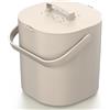 PTMS® Bidone Umido 6L - Cestino Umido con filtro a carbone attivo, coperchio da appendere e setaccio - Pattumiera Umido Cucina antiodore, lavabile in lavastoviglie - 5 colori eleganti